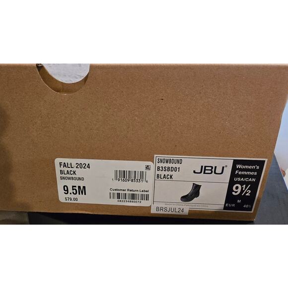 JBU Women's Snowbound Zip Cold-Weather Boots NWT Size 9.5 - Picture 7 of 10
